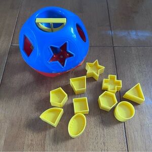 Tuppertoys Shape Sorting Ball Toy - Blue and Yellow